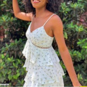 Layered floral dress